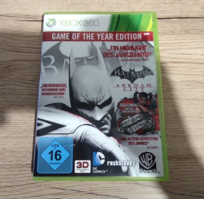 Batman arkham city game of the year edition xbox outlet 360