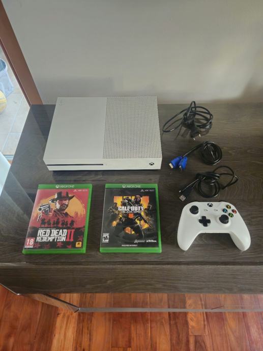 HITNO Xbox One S 1TB + Joystick + Red Dead Redemption 2 & Call of Duty