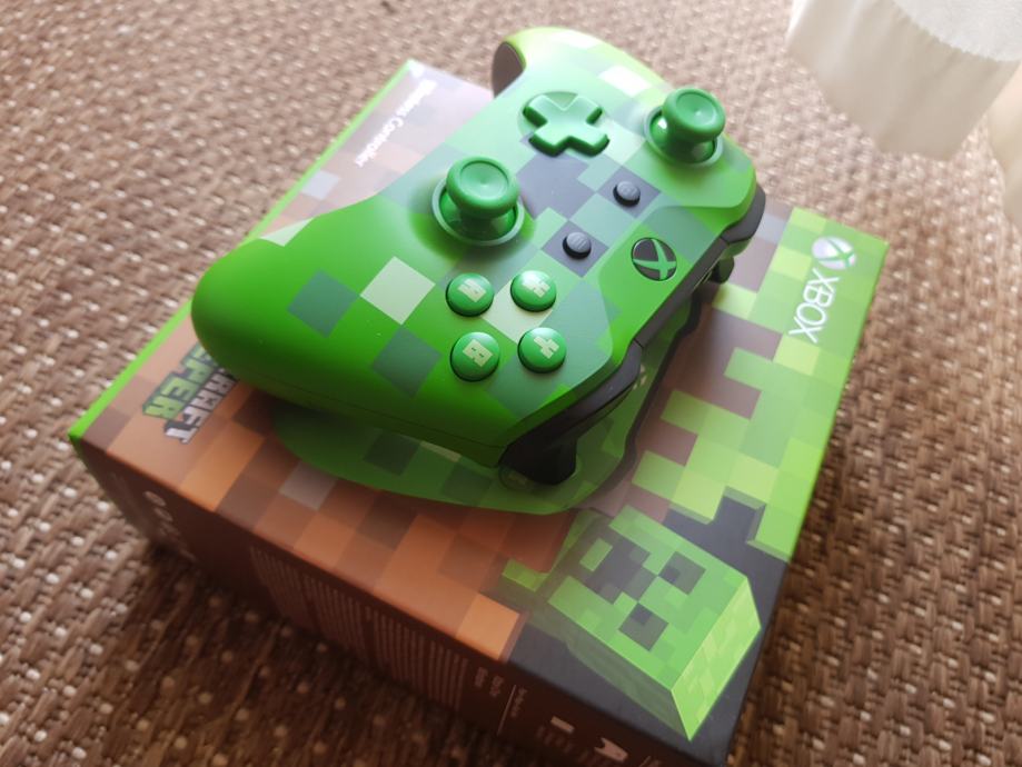 Xbox one s minecraft store creeper wireless controller