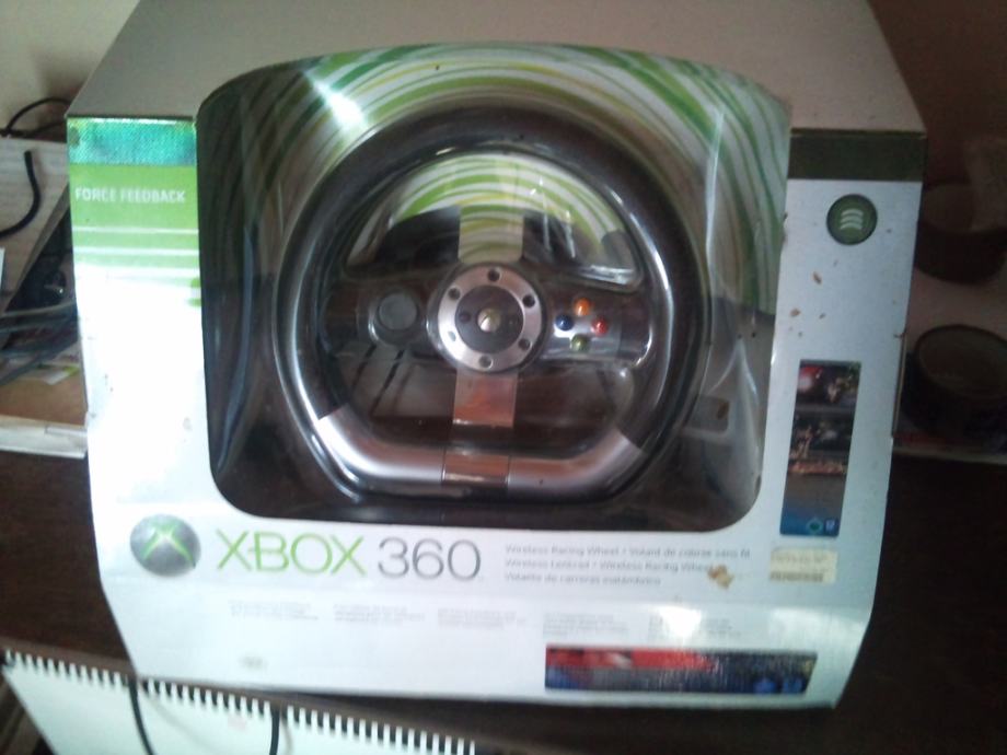 Volan Force Feedback za XBOX 360 - Microsoft Wireless Racing Wheel