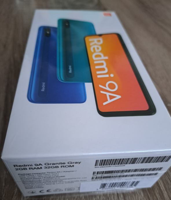 Xiaomi Redmi 9a nov zapakiran