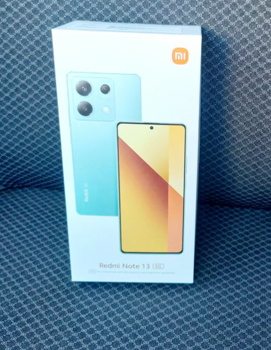 XIAOMI REDMI NOTE 13 5G BLACK 8/256GB NOVO MASKICA + PUNJAČ