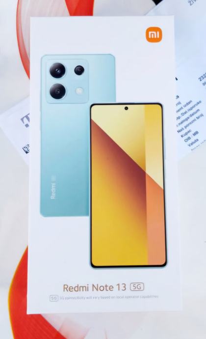 XIAOMI REDMI NOTE 13 5G DUAL 8GB/256GB NOVO GRATIS MASKICA I PUNJAČ