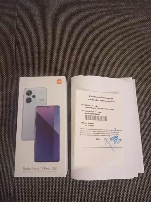 XIAOMI REDMI NOTE 13 PRO +  512GB BLACK NOVO HR GARANCIJA PULA