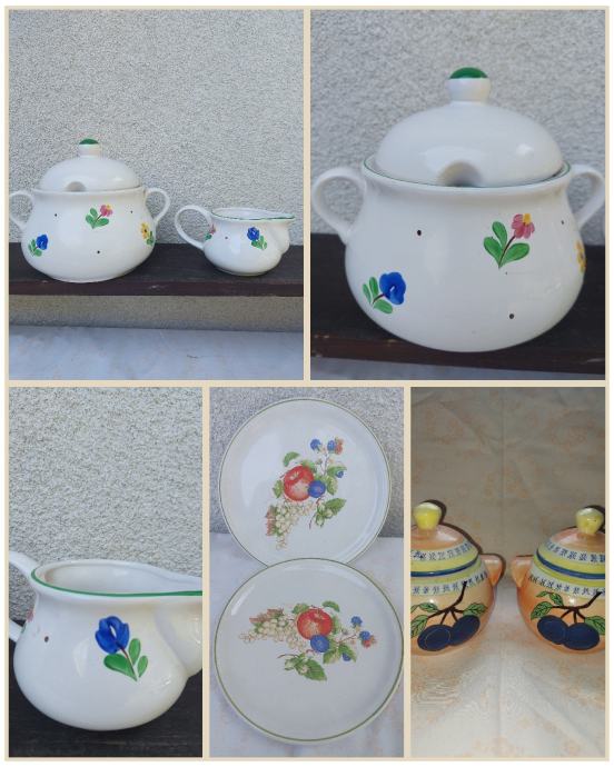 Set vintage keramičkih stvari