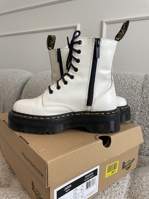 Dr. Martens; JADON- Gležnjače s vezicama,bijele