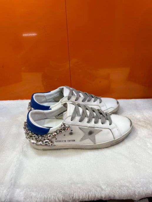 Golden Goose Super-Star with Swarovski stone decoration