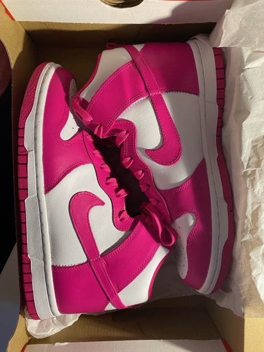 Nike dunk high pink prime jordans