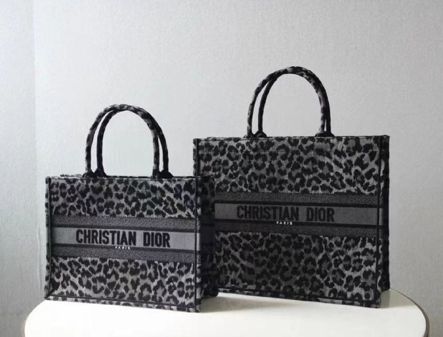 CHRISTIAN DIOR

2021 Large Leopard Mizza Book Tote