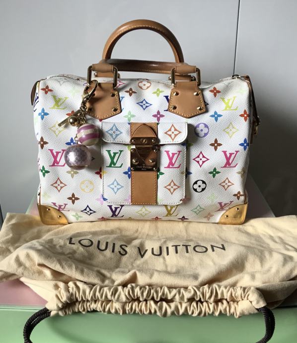  LOUIS  VUITTON  SPEEDY 30 WHITE MULTICOLOR prodajem 