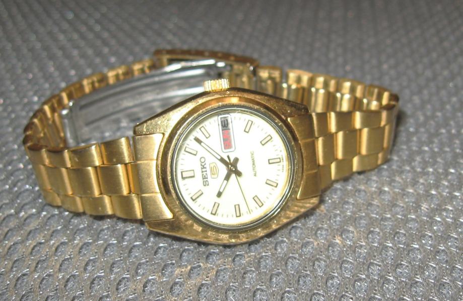 seiko 5 gold plated automatic price