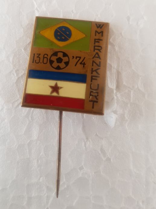 Značka Brazil:Jugoslavija 1974