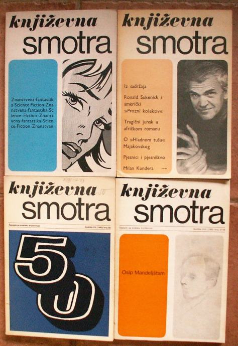 KNJIŽEVNA SMOTRA 4 broja ur. Zdravko Malić 1981 1982 1983 1985