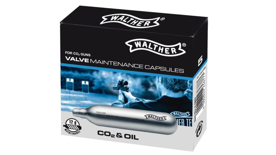 WALTHER CO2 +OIL AMPULE, pakiranje  5 komada