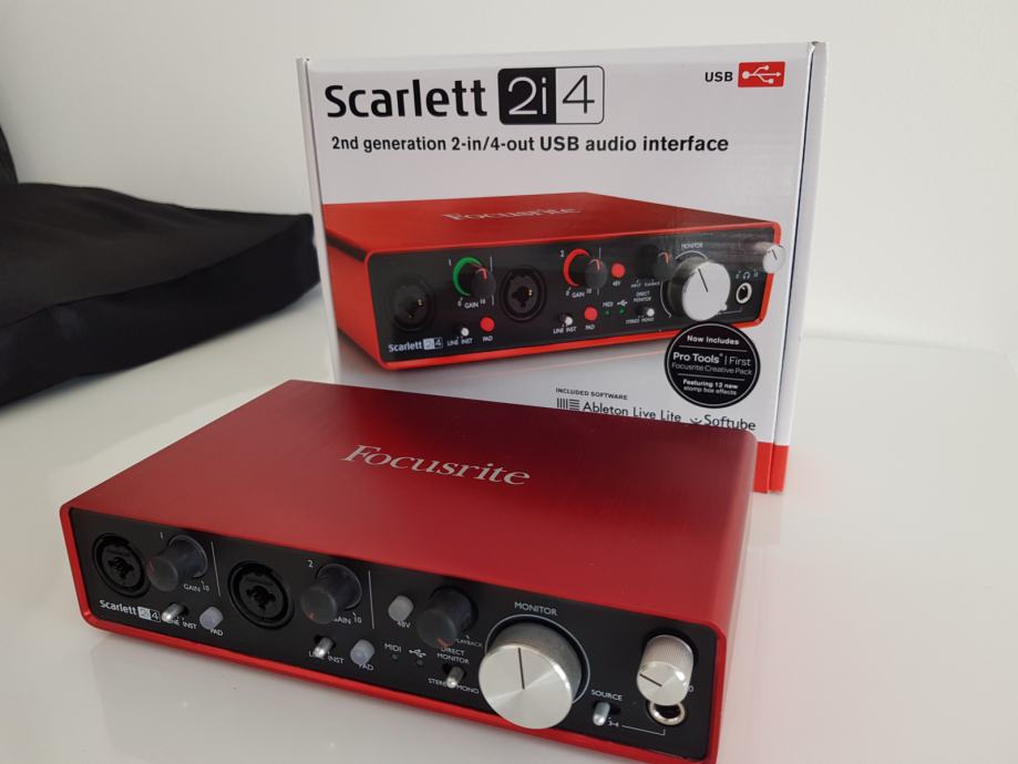 Звуковая карта scarlett 2i4 focusrite scarlett