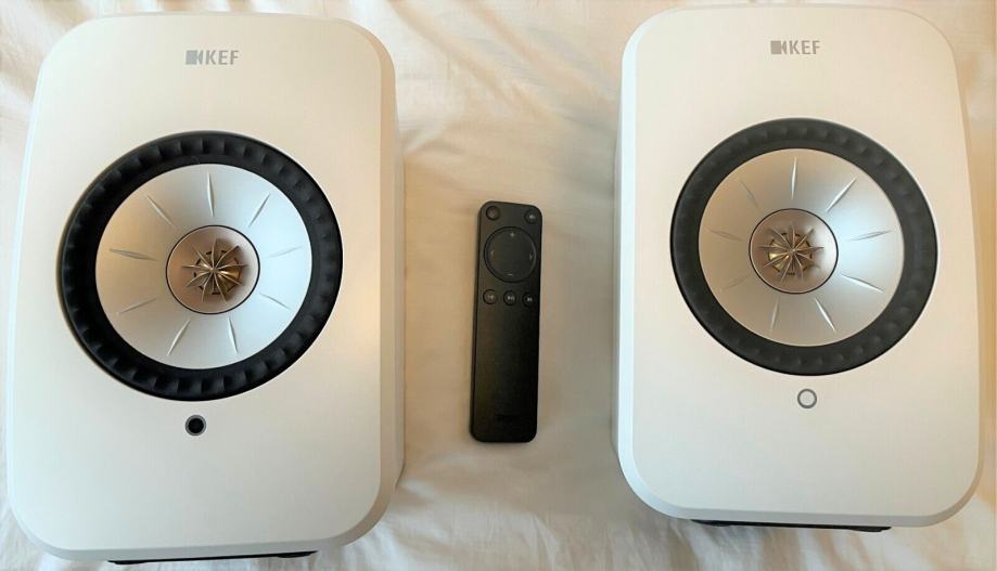 KEF LSX II Wireless Hi-Fi Speakers - Mineral White